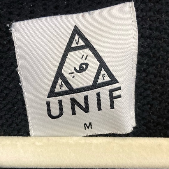 UNIF BLACK KNIT CUT OUT BACK DRESS, MEDIUM - Picture 6 of 7